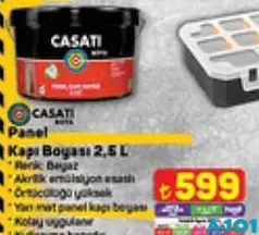 CASATİ PANEL KAPI BOYASI 2,5 L CASATİ PANEL KAPI BOYASI 2,5 L